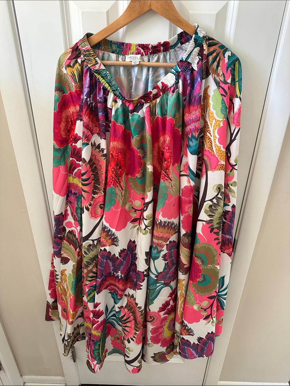 Rachel Zoe Bright Floral A-Line Maxi Skirt - Pink, Green, Teal, Yellow